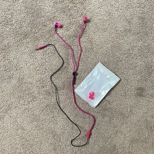 New pink foreo ear buds